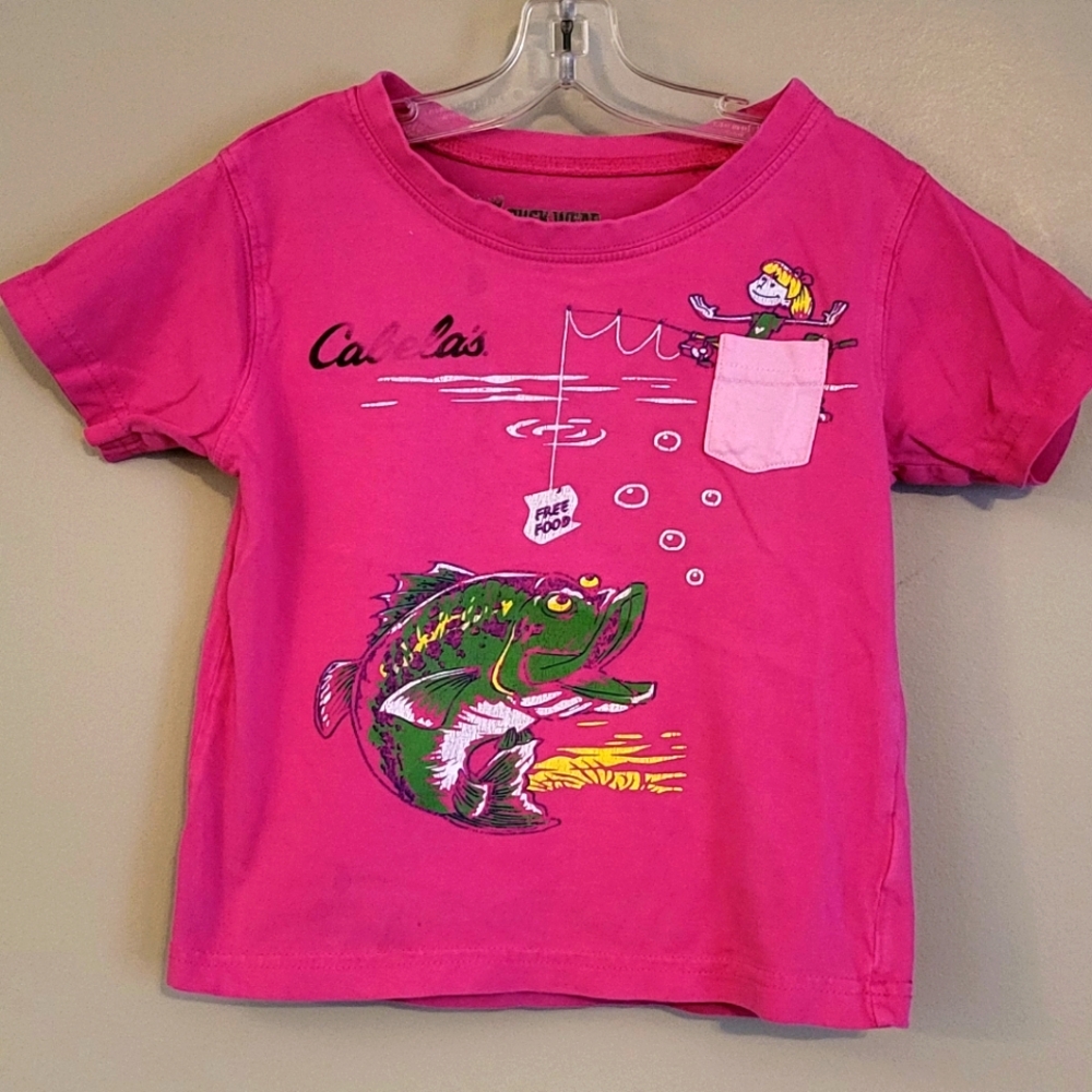 Cabela's pink fishing tee shirt